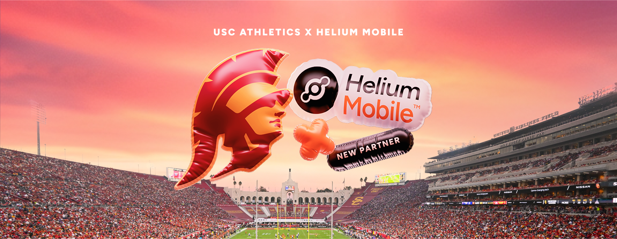 USC Athletics Partners with Helium Mobile