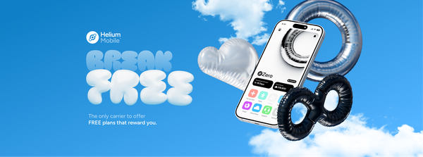 Helium Mobile. Break free. The only carrier to offer FREE plans that reward you.